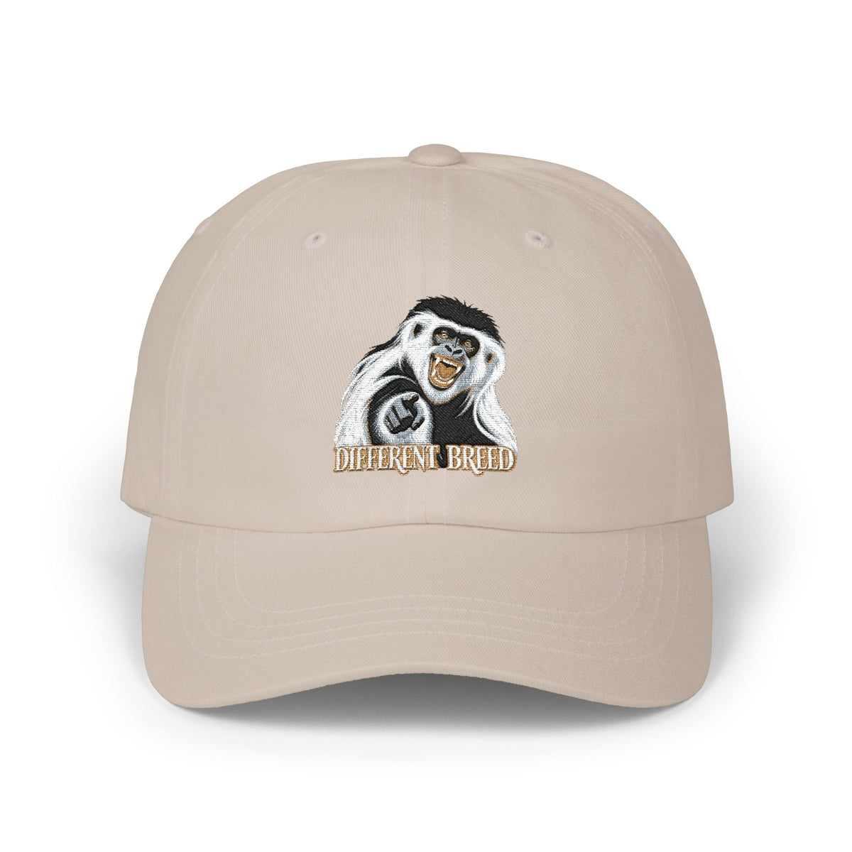 Dad Cap — Grinning Monkey Embroidered 'Celebrate Small' Baseball Hat