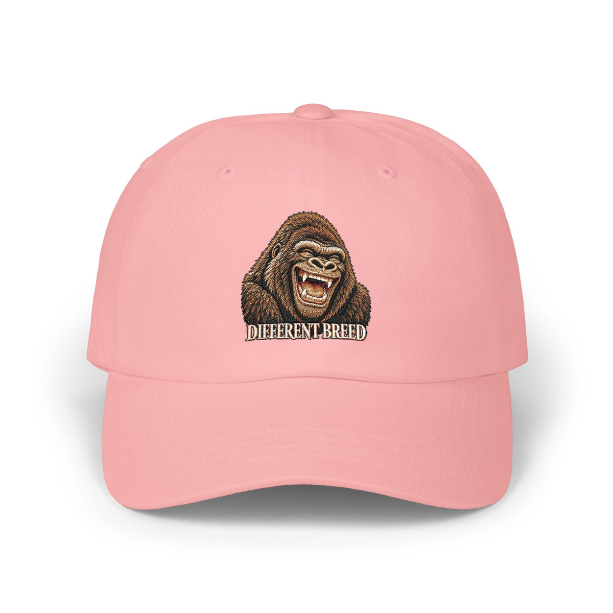 Classic Dad Cap — Embroidered Gorilla "Different Breed" Baseball Hat