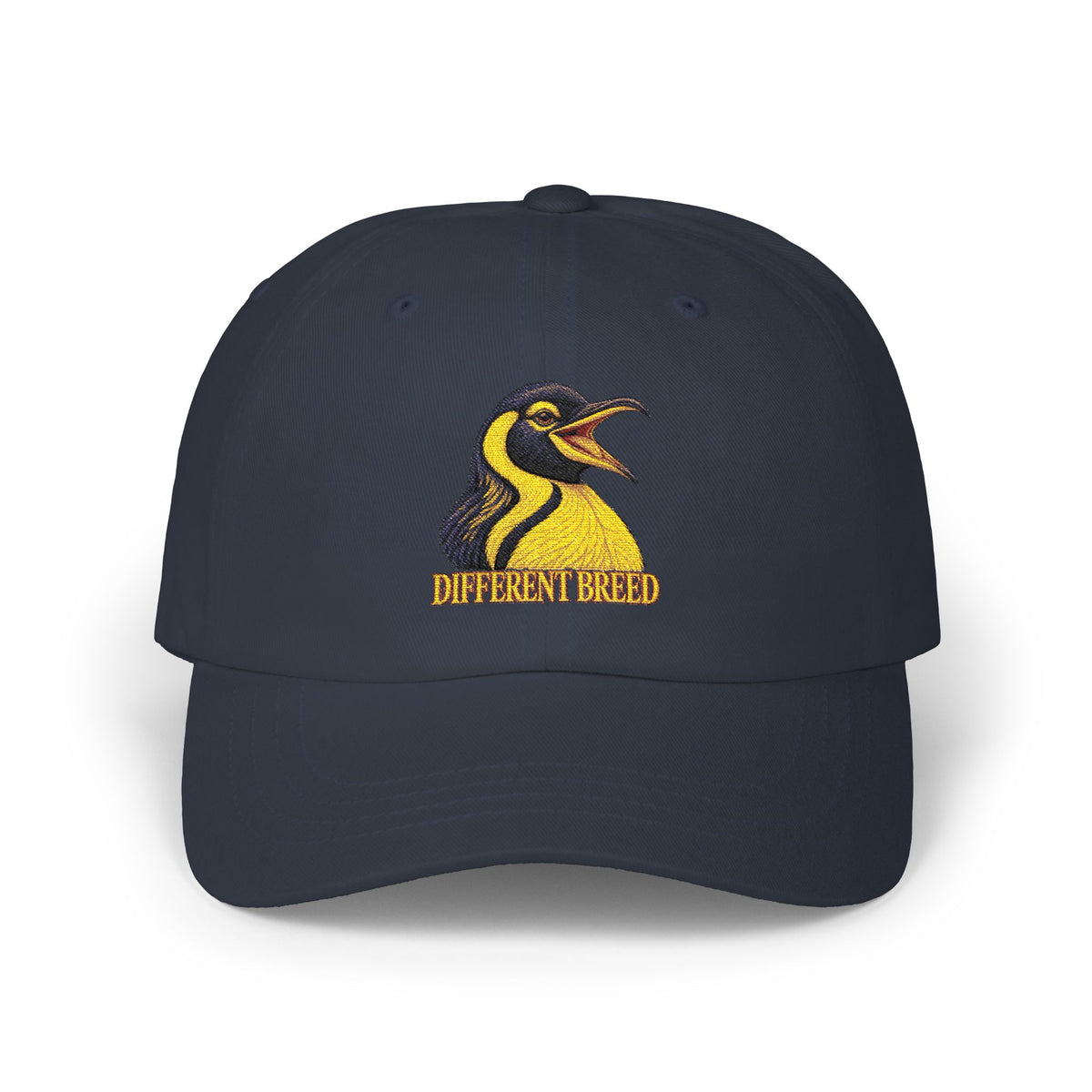 Penguin Logo Dad Cap - Embroidered 'Different Breed' Baseball Hat