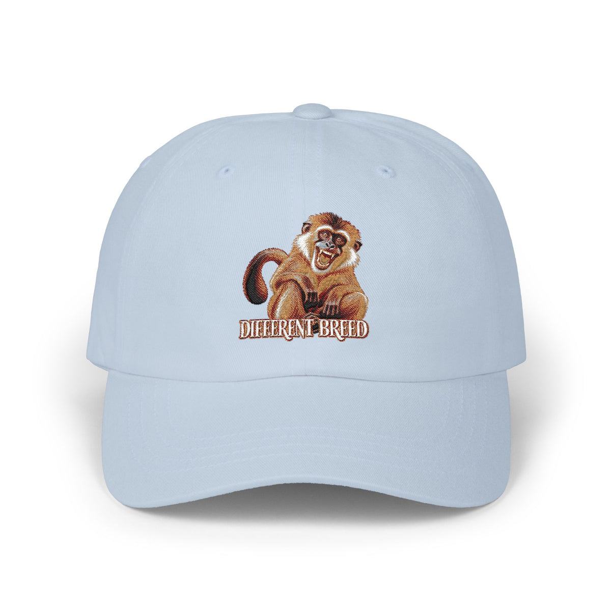 Classic Dad Cap — Embroidered Monkey "Different Breed" Baseball Hat