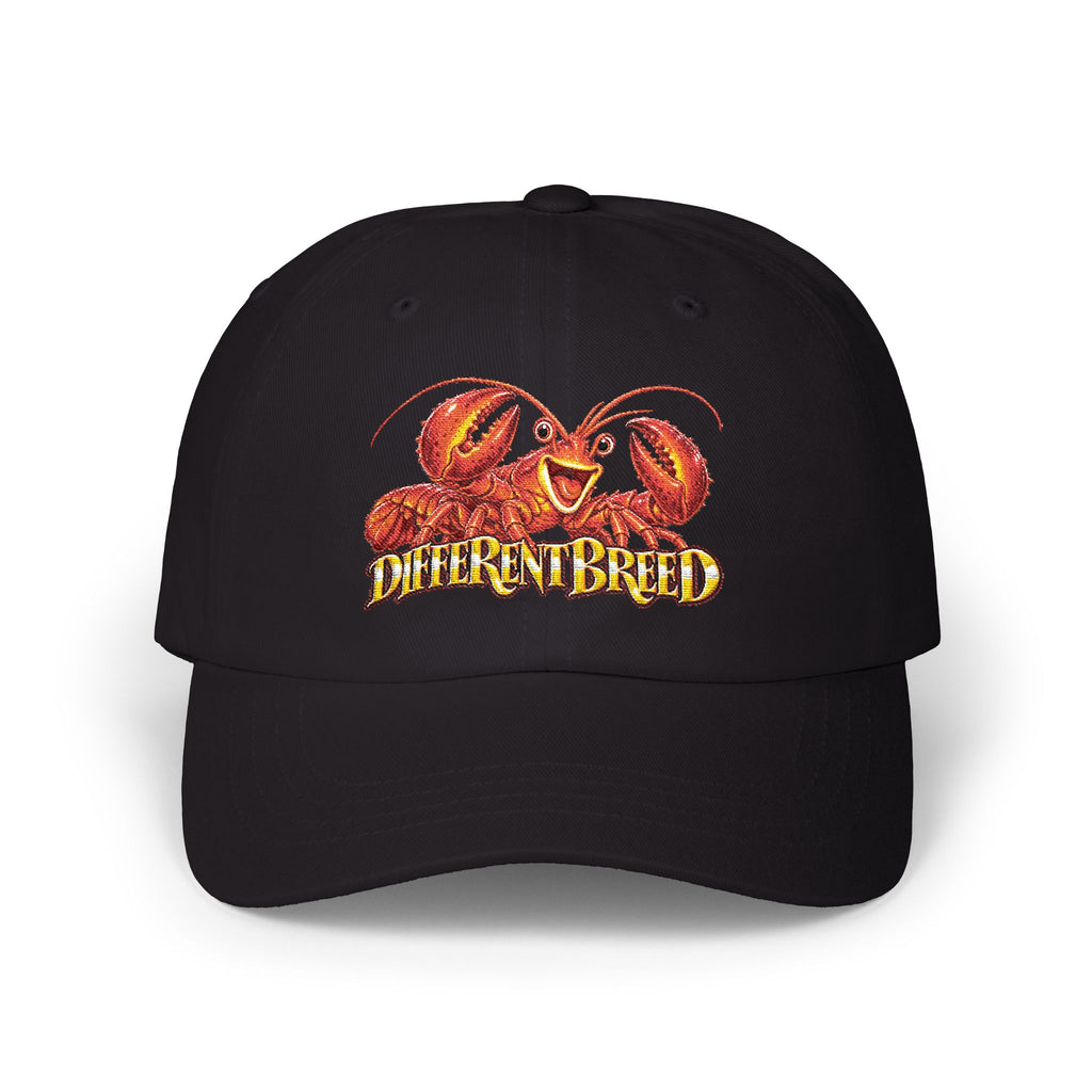 Dad Cap – 'Different Breed' Cartoon Lobster Embroidered Hat