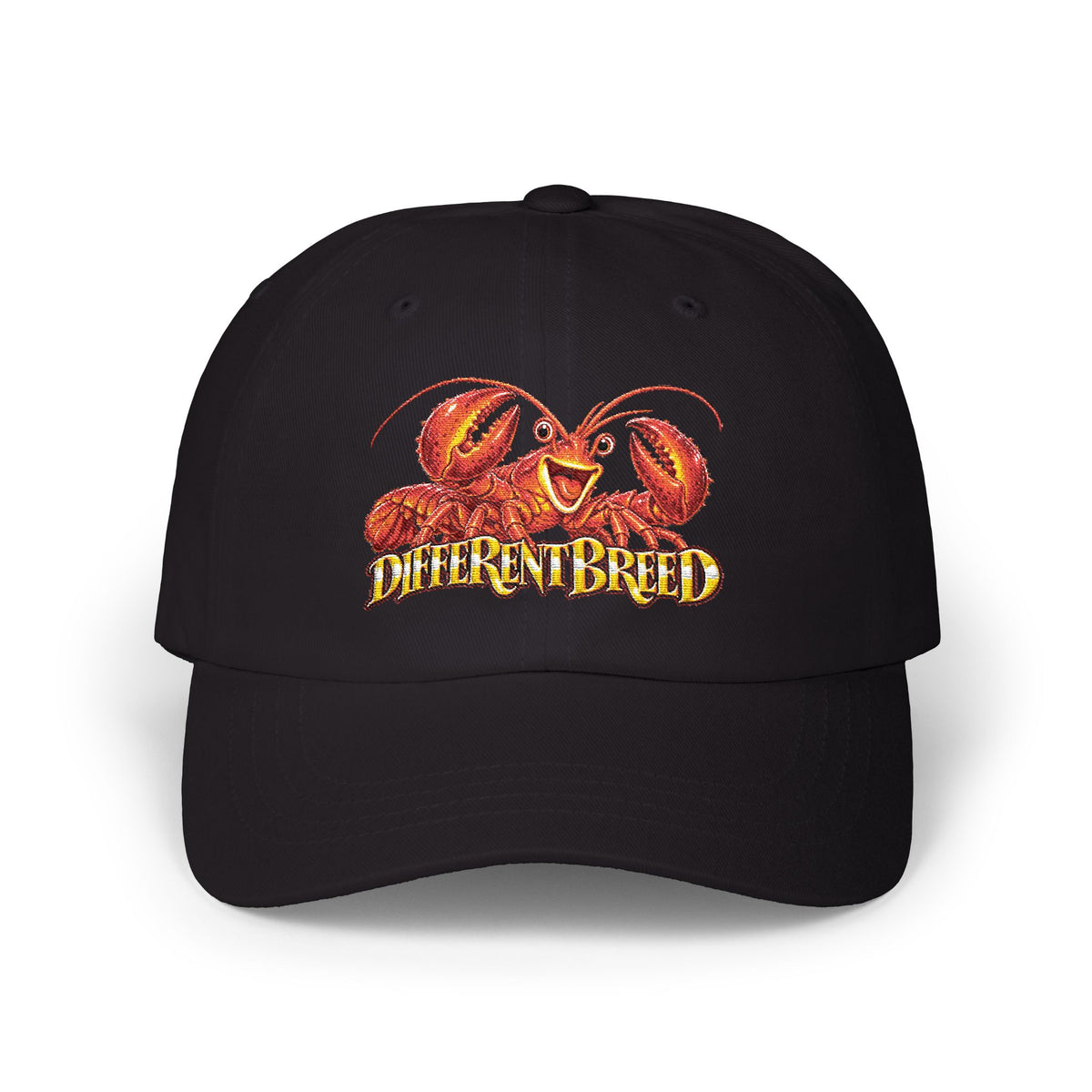 Dad Cap – 'Different Breed' Cartoon Lobster Embroidered Hat