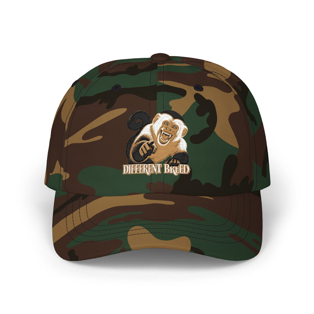 Dad Cap — Gold & Black Embroidered Ram Logo ‘ENTHRALLED’ Baseball Hat