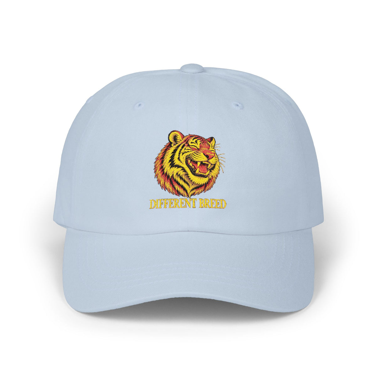 Tiger Head Embroidered Dad Cap — Vintage Athletic Baseball Hat