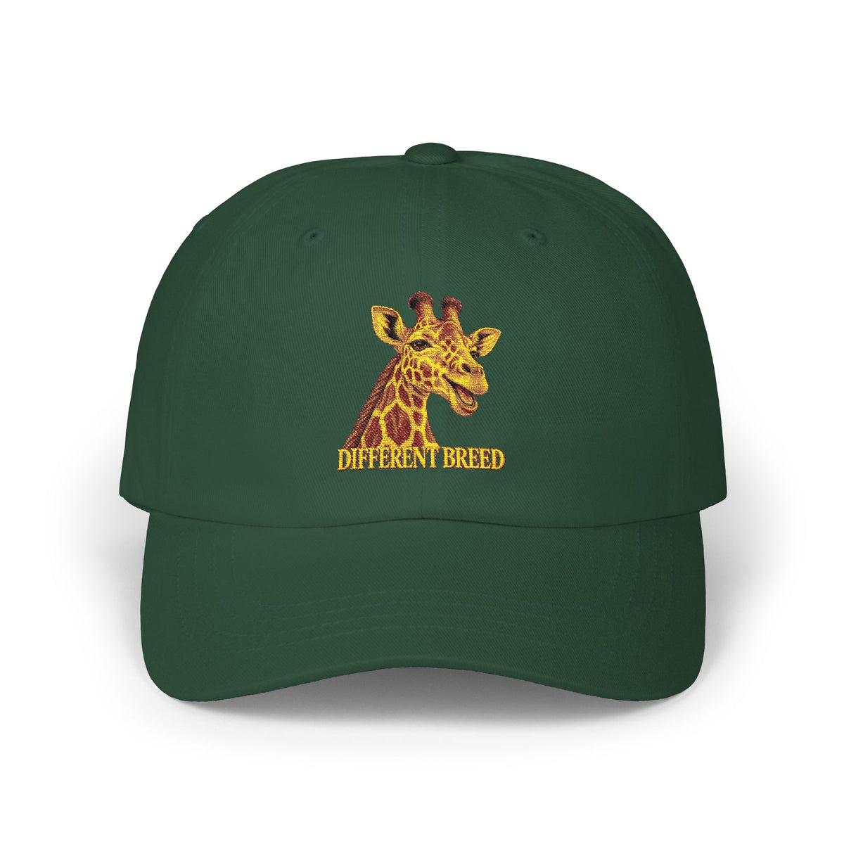 Giraffe Embroidered Dad Cap — Cute Safari Animal Baseball Hat
