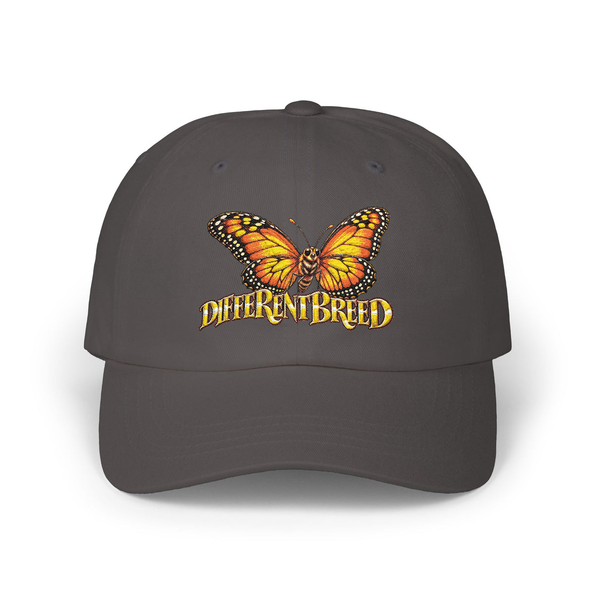 Butterfly 'Different Breed' Dad Cap — Embroidered Orange Monarch Baseball Hat
