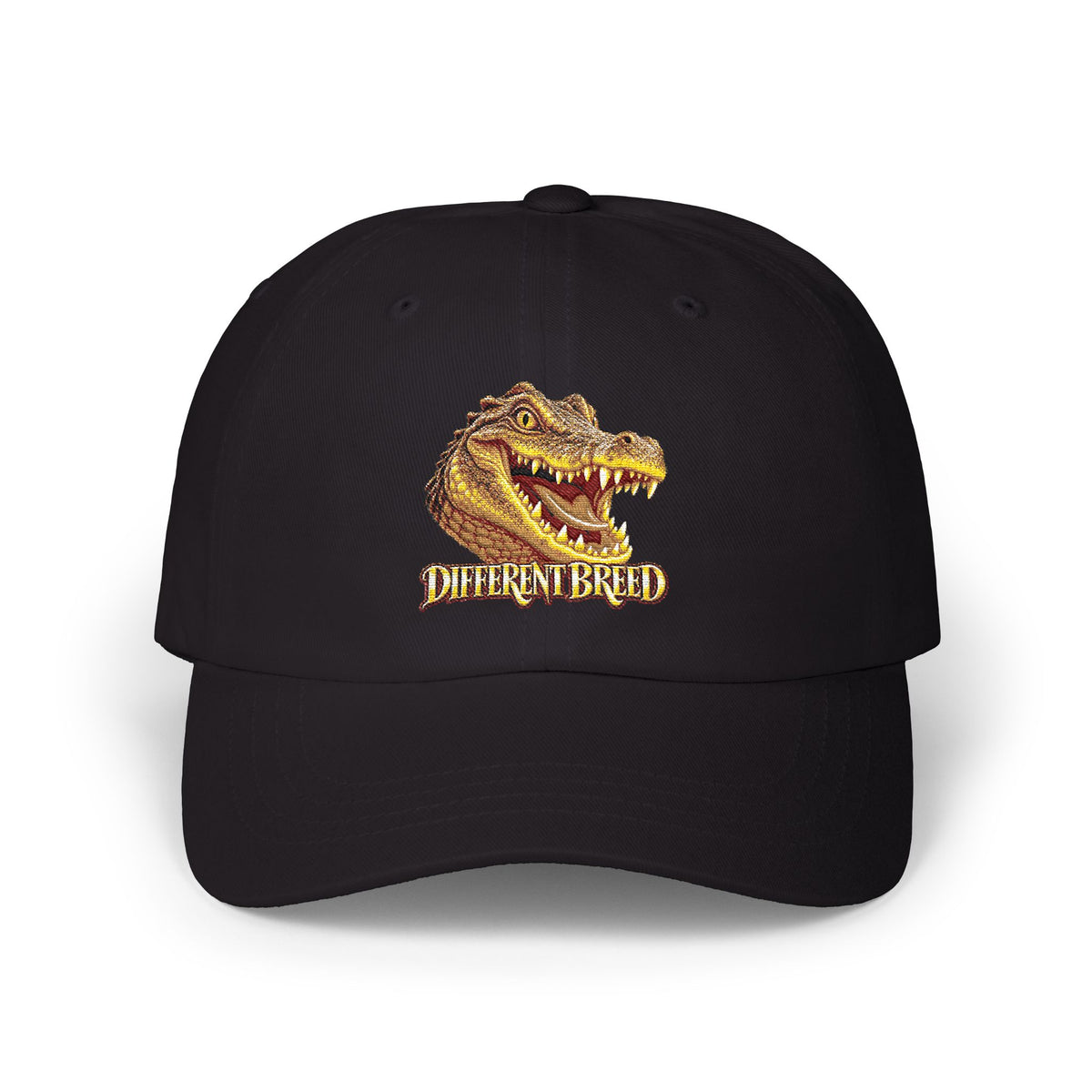 Classic Dad Cap — Crocodile Head "Different Breed" Embroidered Baseball Hat