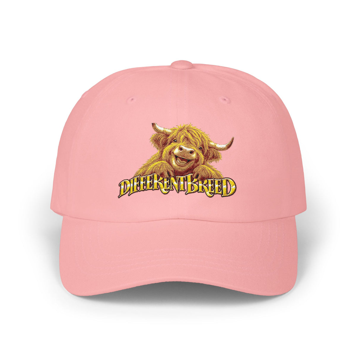 Dad Cap - 'Different Breed' Highland Cow Embroidered Hat