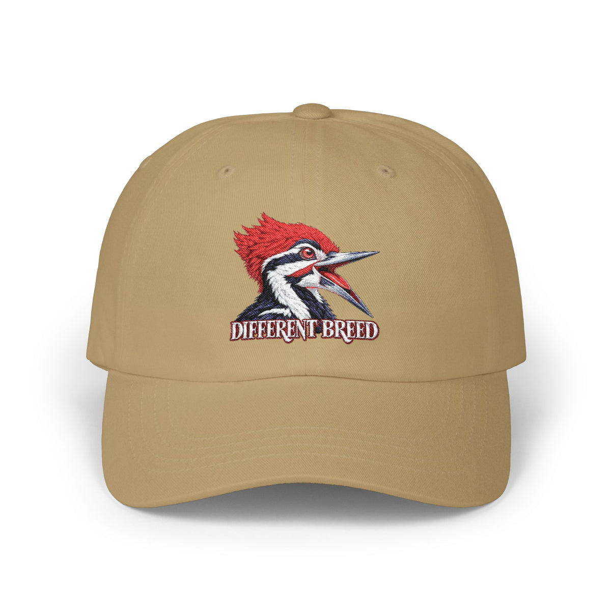 Woodpecker 'Different Breed' Classic Dad Cap — Embroidered Bird Trucker Hat