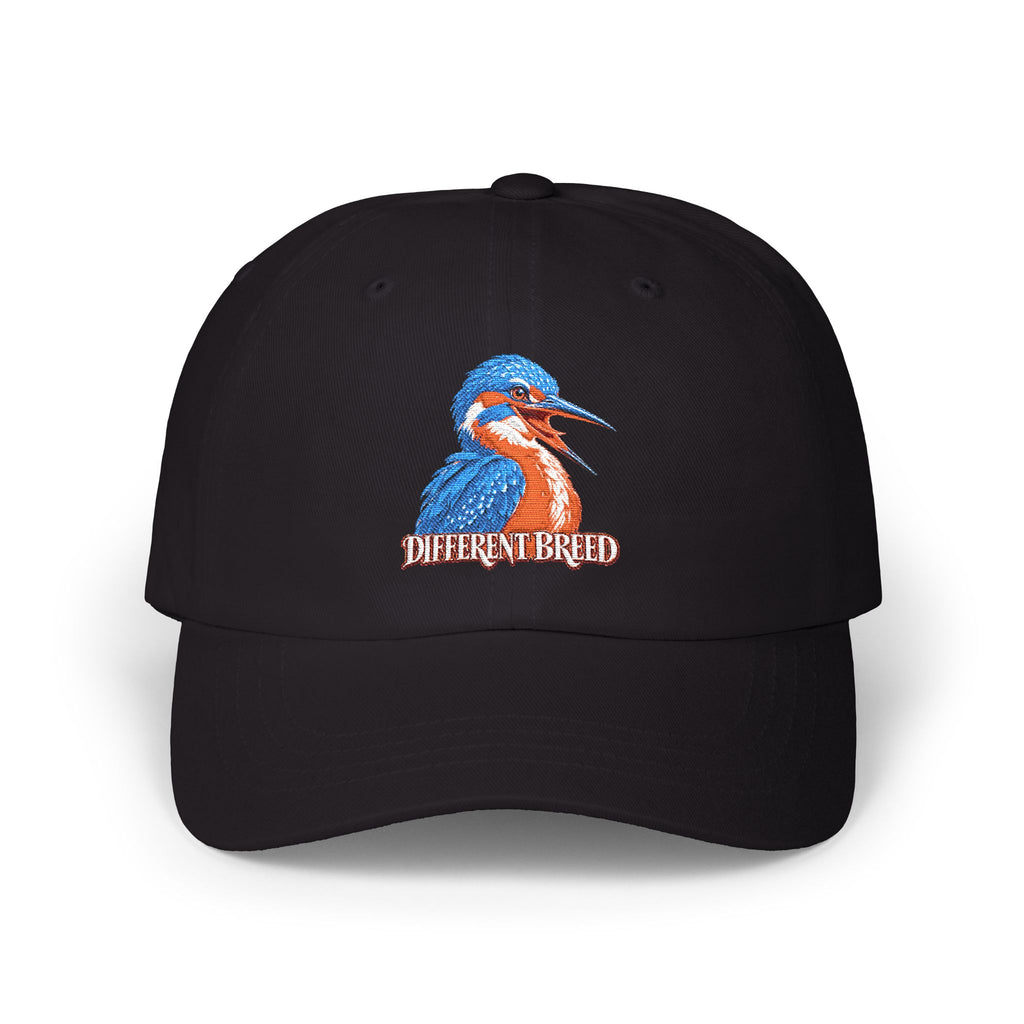 Kingfisher Dad Cap – 'Different Breed' Embroidered Bird Baseball Hat
