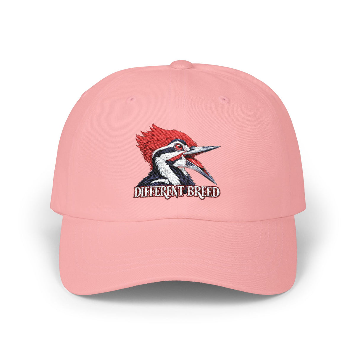 Woodpecker 'Different Breed' Classic Dad Cap — Embroidered Bird Trucker Hat