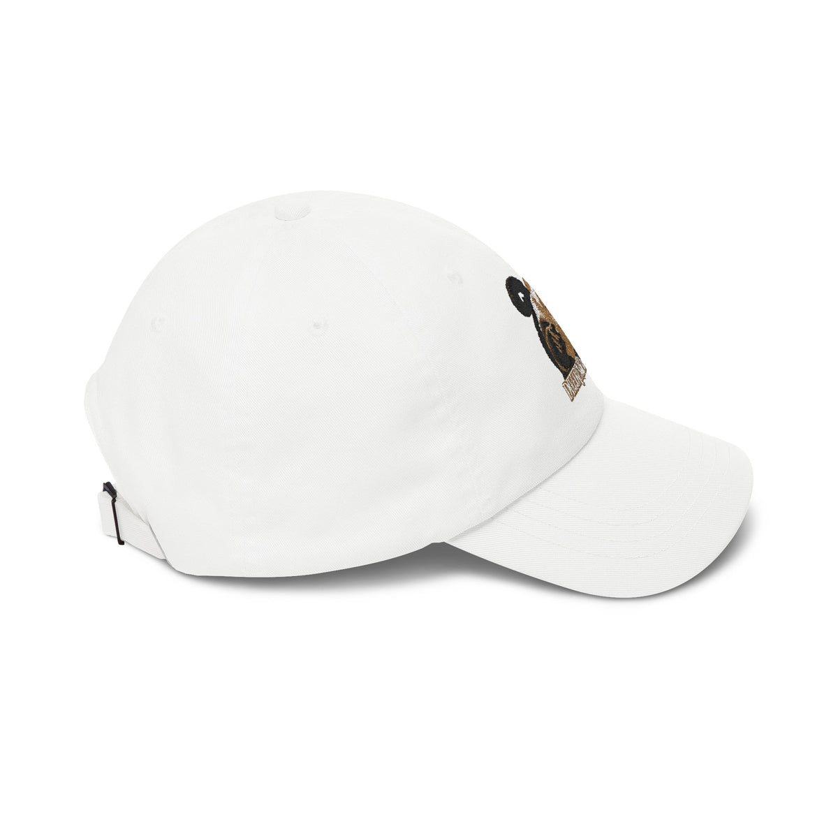 Dad Cap — Gold & Black Embroidered Ram Logo ‘ENTHRALLED’ Baseball Hat
