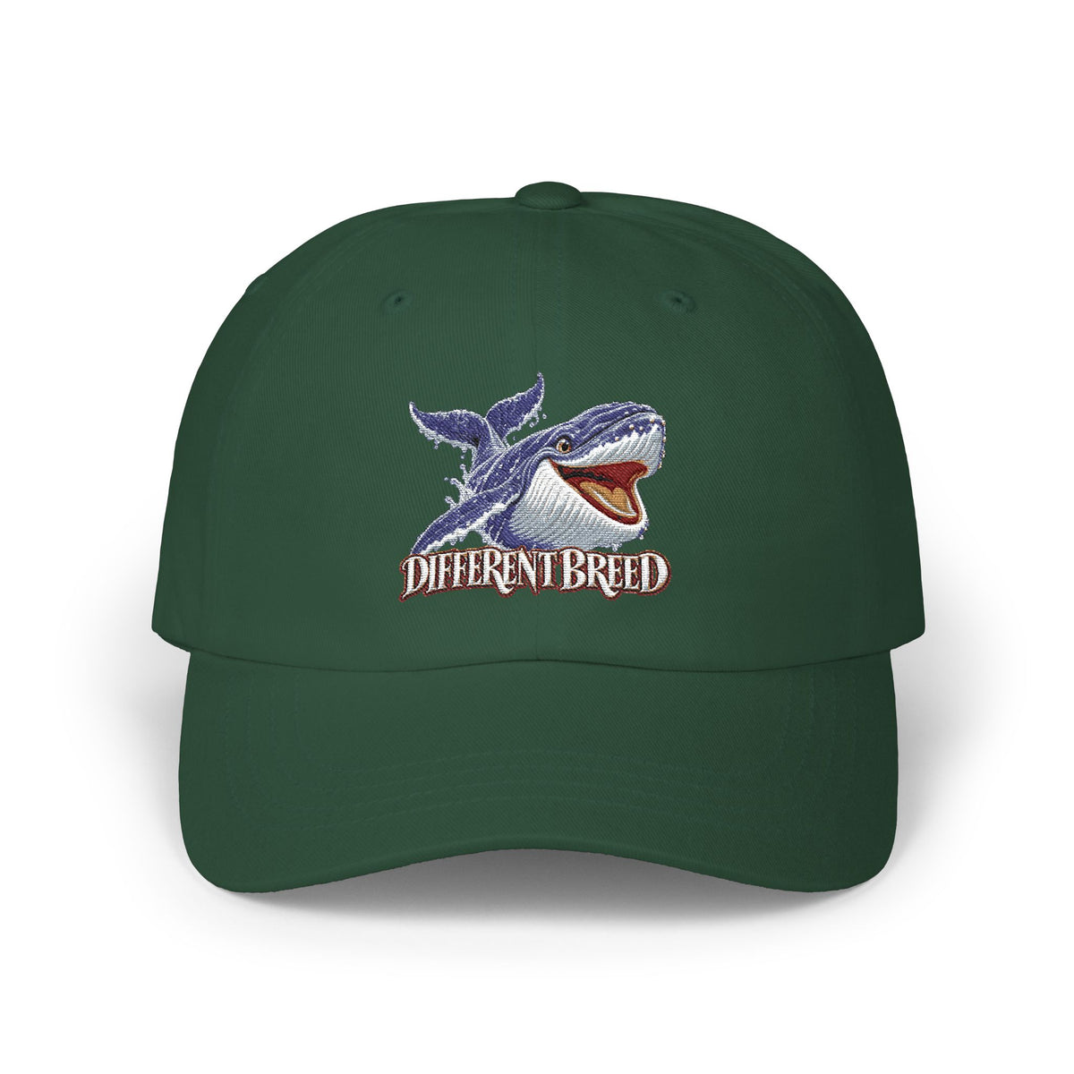 Dad Cap — Whale Graphic "Different Breed" Embroidered Hat